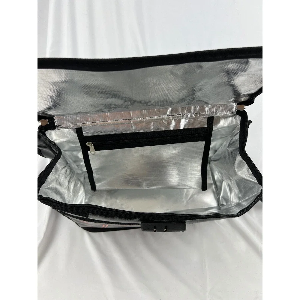 Macrox Smell Proof Bag Locking Carbon Lined Case Black Red Geometric New
